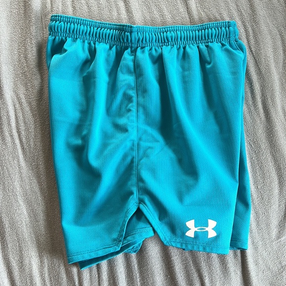 Under Armour Light Blue Shorts, Size Medium - Picture 2 of 4